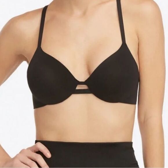 Spanx Swim Convertible Lined Full Coverage Black Bra Several Size - Picture 1 of 10